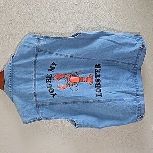 FRIENDS You're My Lobster Jeans Vest.